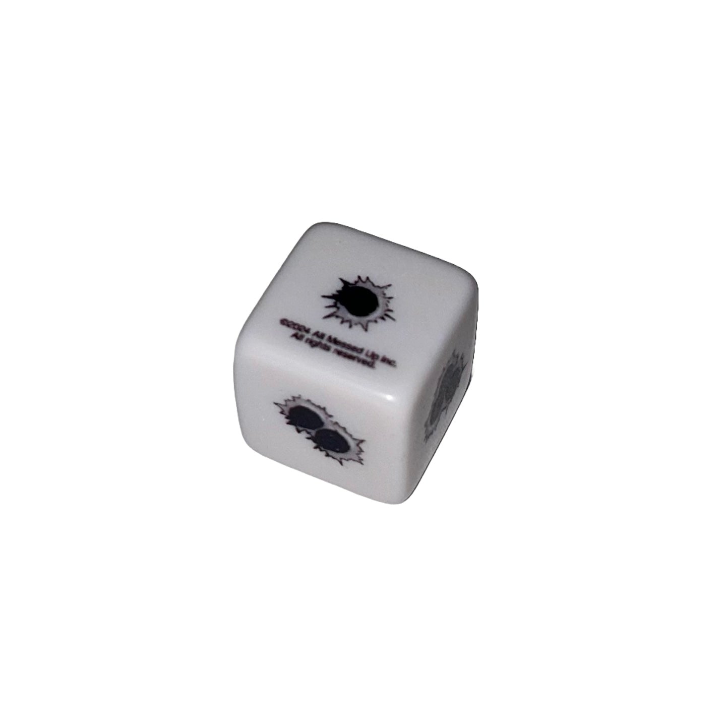 Bullet hole dice